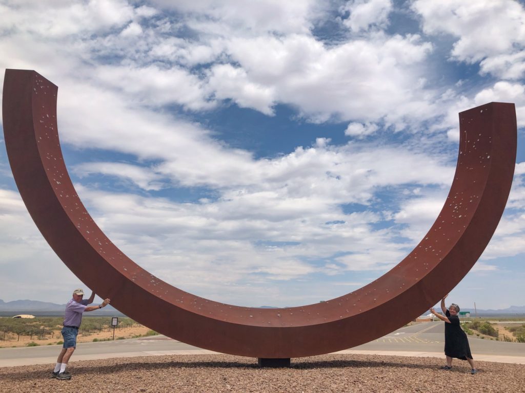 Genesis sculpture at Spaceport America