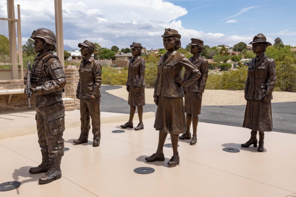 Women statues Veterans Memorial Park Las Cruces New Mexico