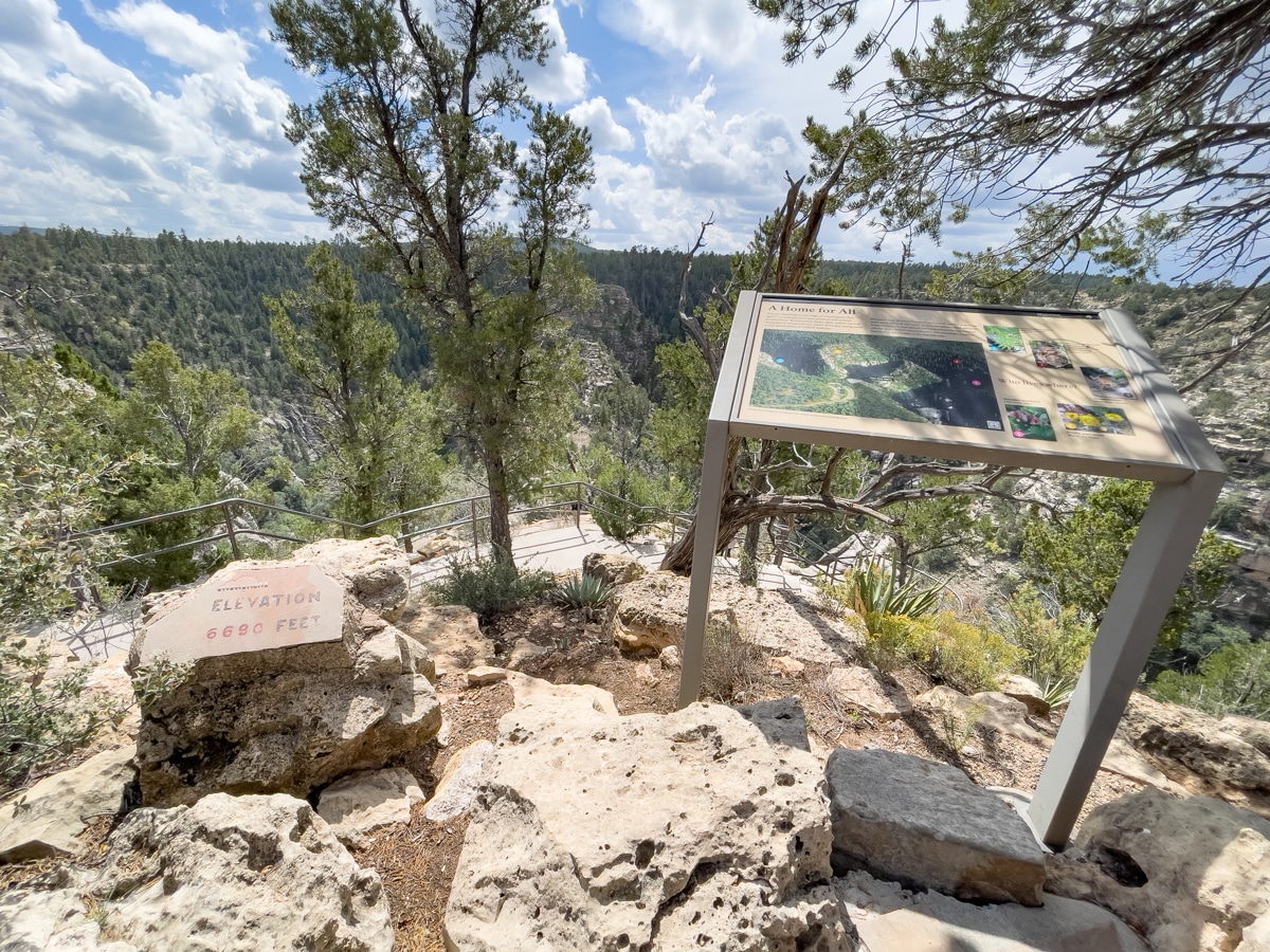 Taurus Authentic Adventures at Walnut Canyon elevation monument 6690 feet