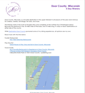 Door County 5-Day Itinerary