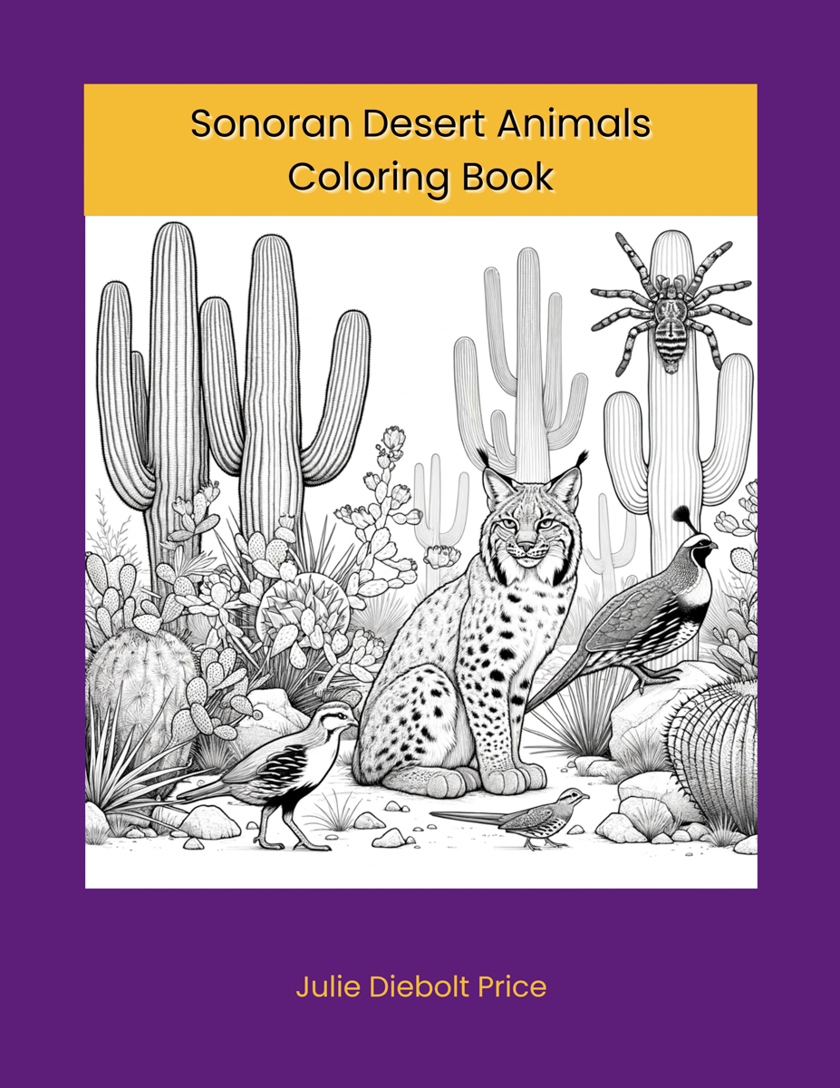 Sonoran Desert Animals Coloring Book cover