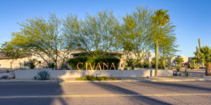 CIVANA Wellness Resort monument entrance