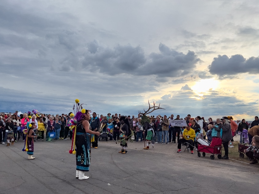 Albuquerque International Balloon Fiesta 2022 Native American performers.