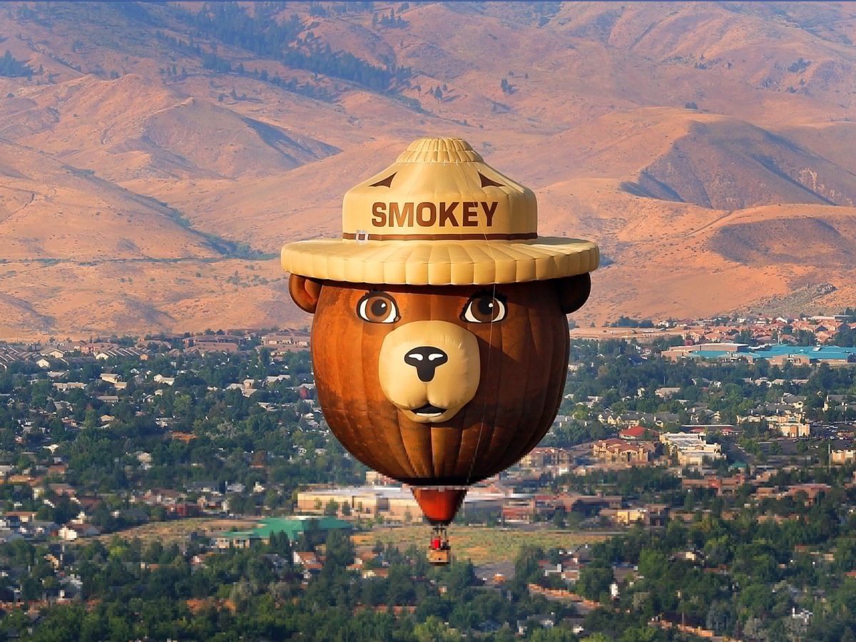 Hot Air Balloon Festivals - Great Reno Balloon Race - Smokey the Bear