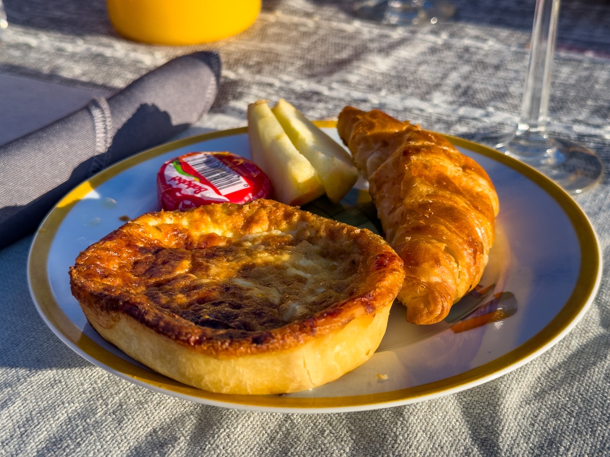 Breakfast celebration plate