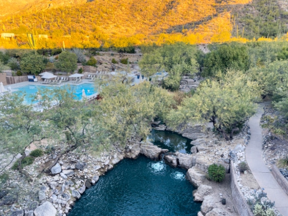 Loews Ventana Canyon and Pool Morning View