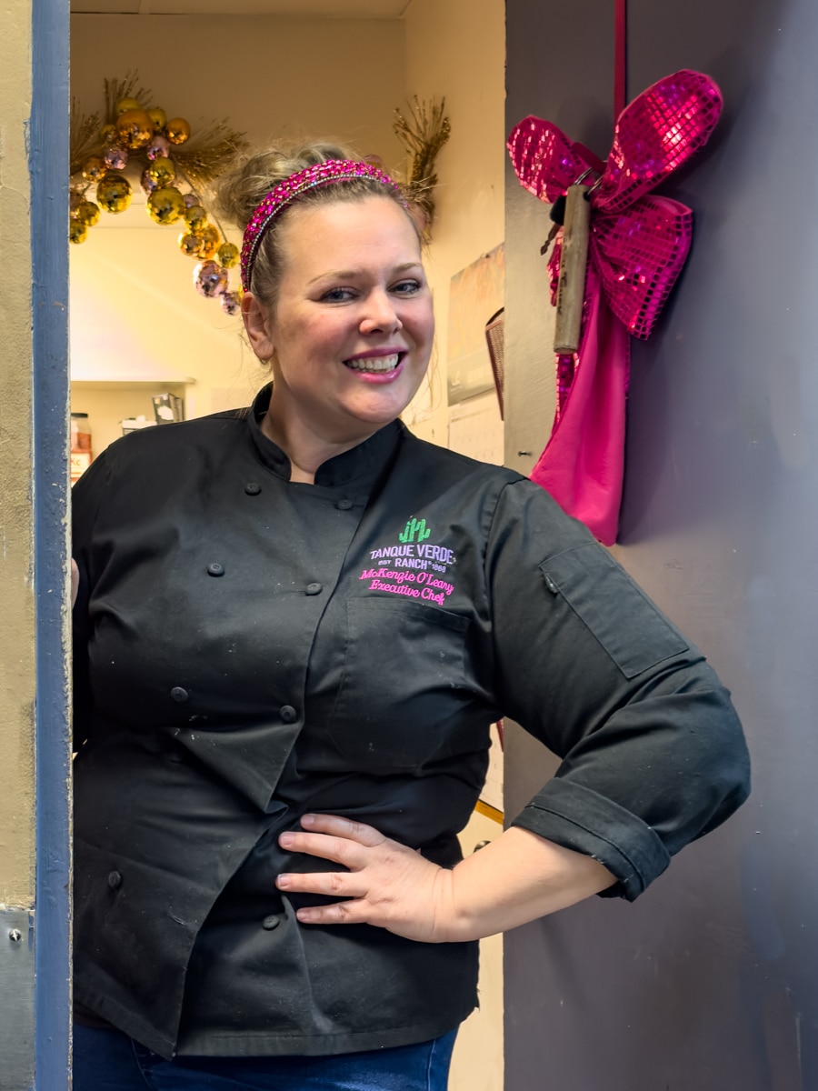 Chef Mac in her office at Tanque Verde Ranch