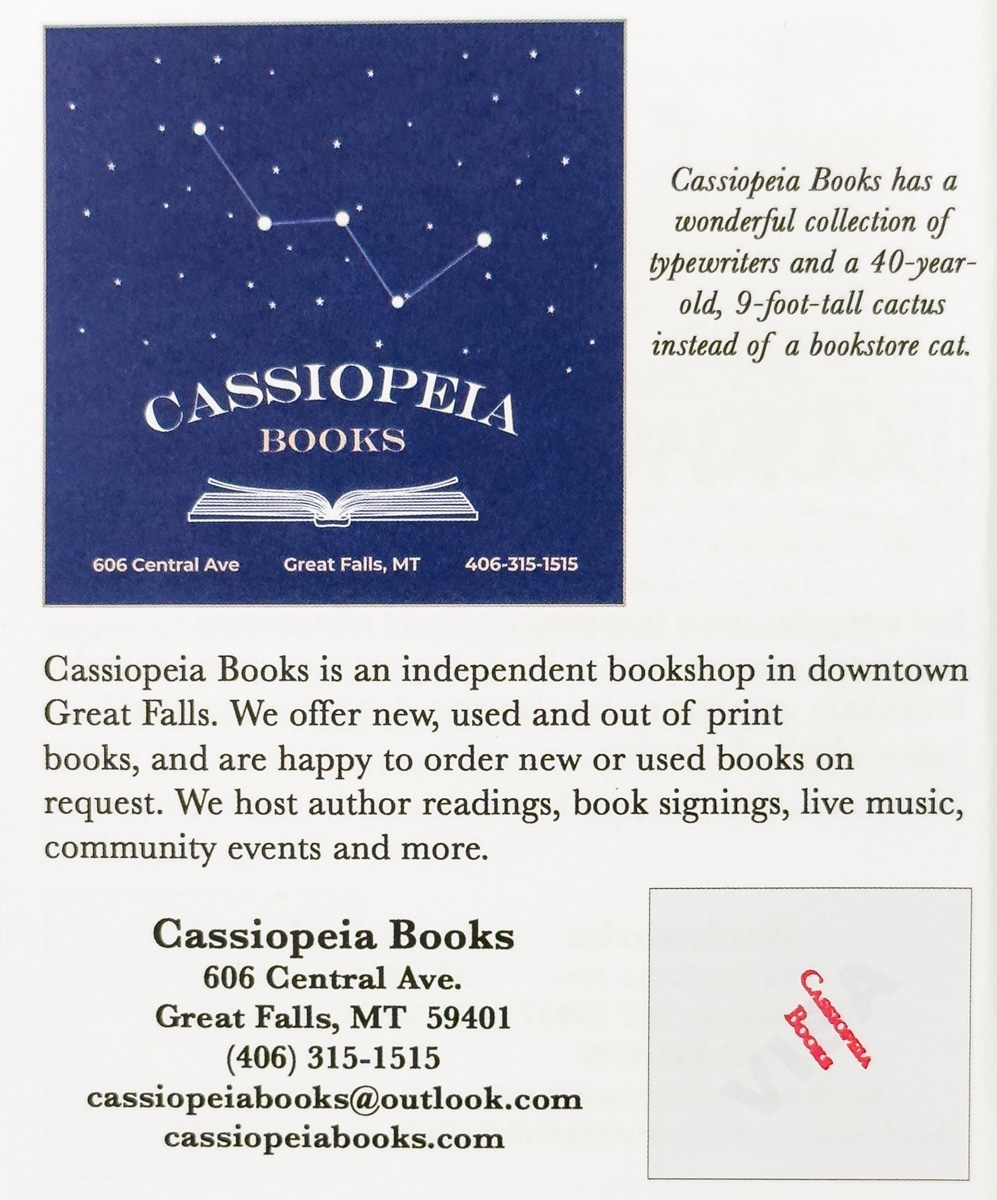 Cassiopeia Books passport page