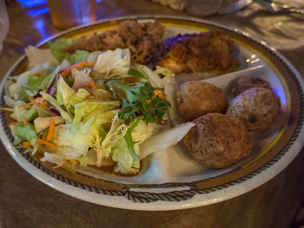 Cody Cattle Company buffet dinner plate.