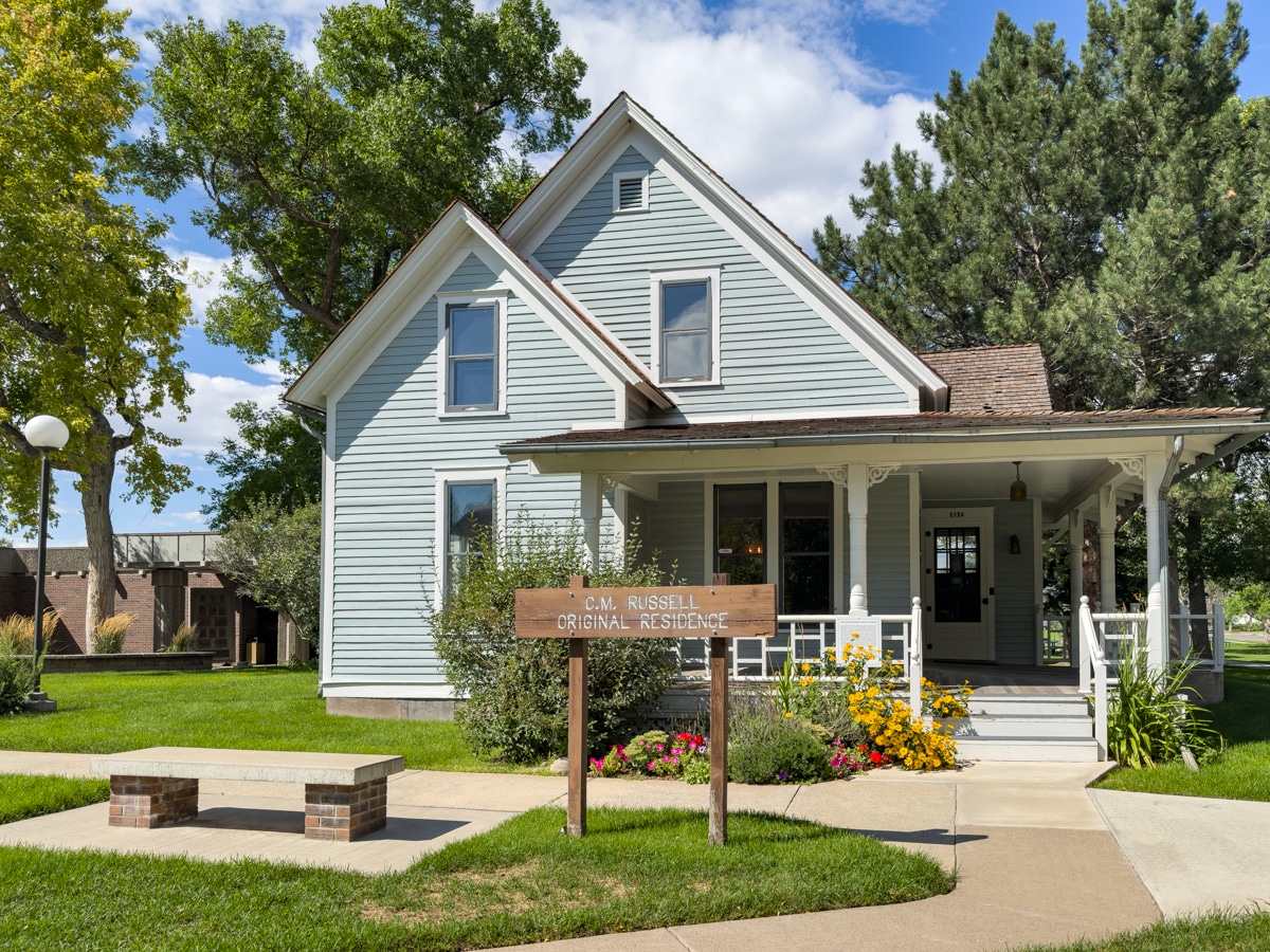 Exterior of CM Russell original residence in Great Falls