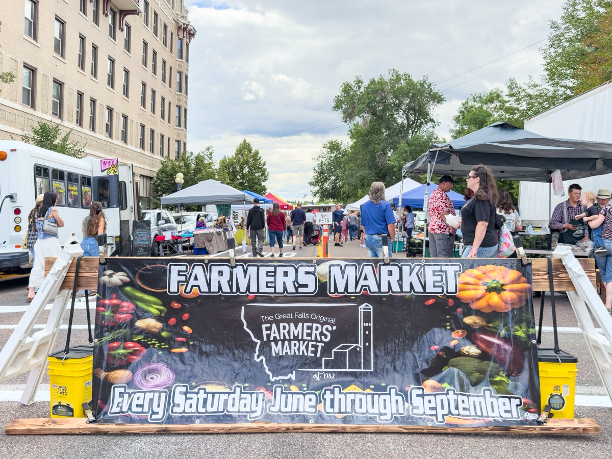 Great Falls Farmers' Market entrance