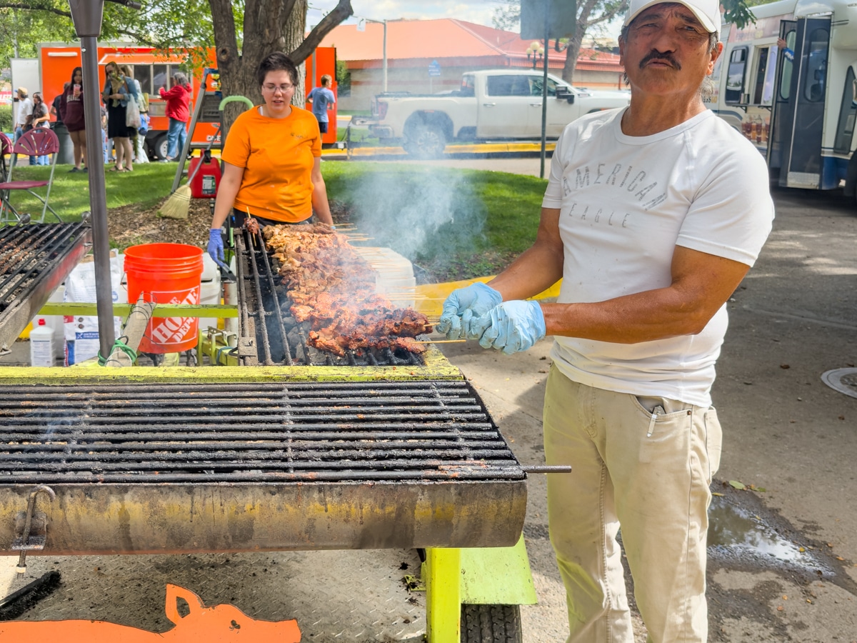 Pork farmer and food vendor