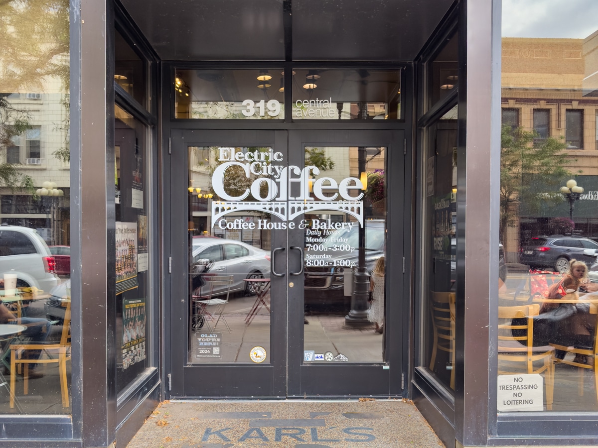 Electric City Coffee House and Bakery in Great Falls exterior