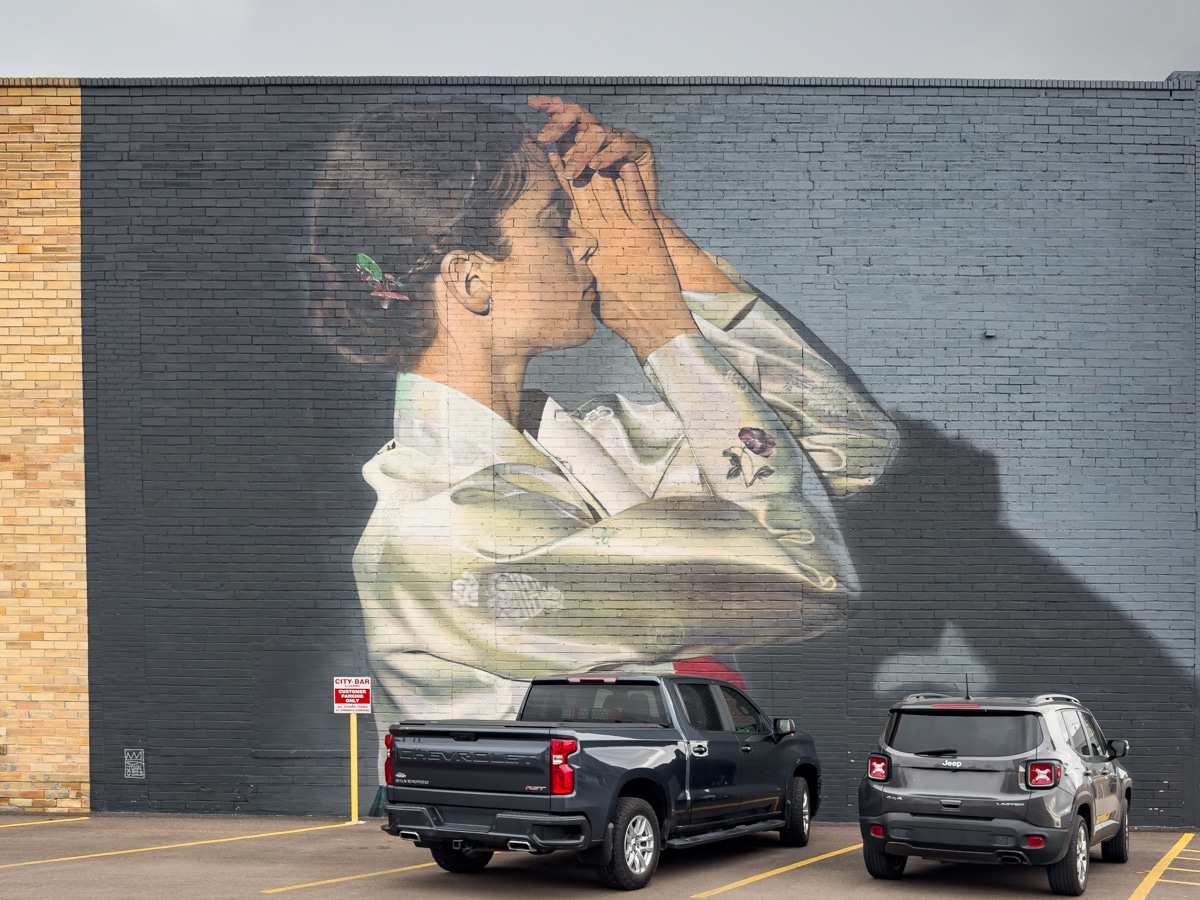 Mural by Royyal Dog at 721 Central Avenue