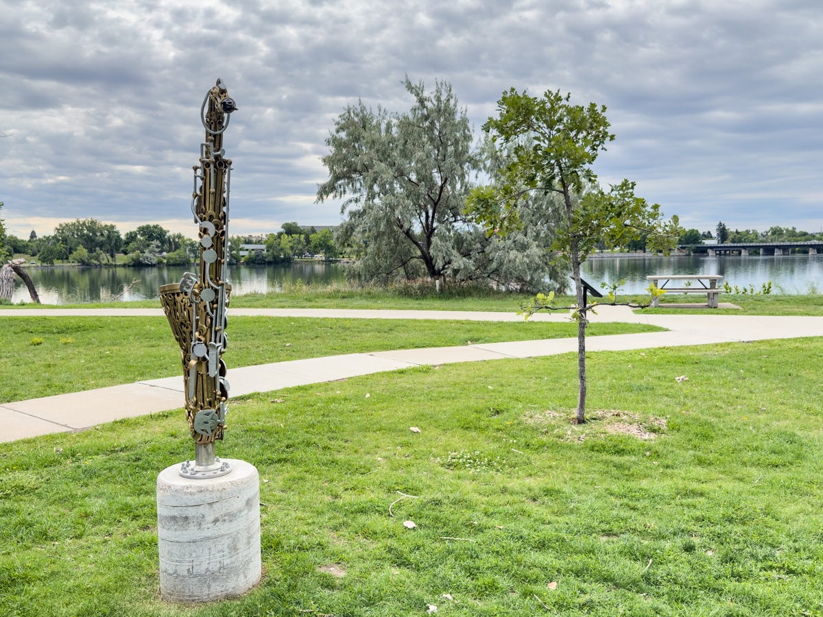 Saxophone at River's Edge Trail