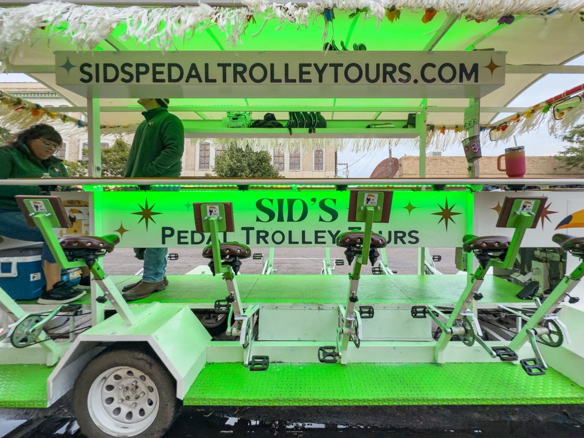 Sids Pedal Trolley Tours vehicle